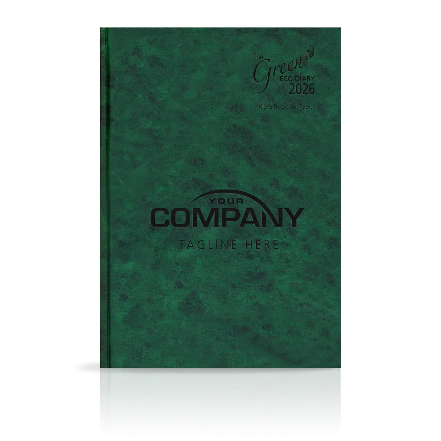 A4 'The Green Eco' Hardback or Padded Custom Diary