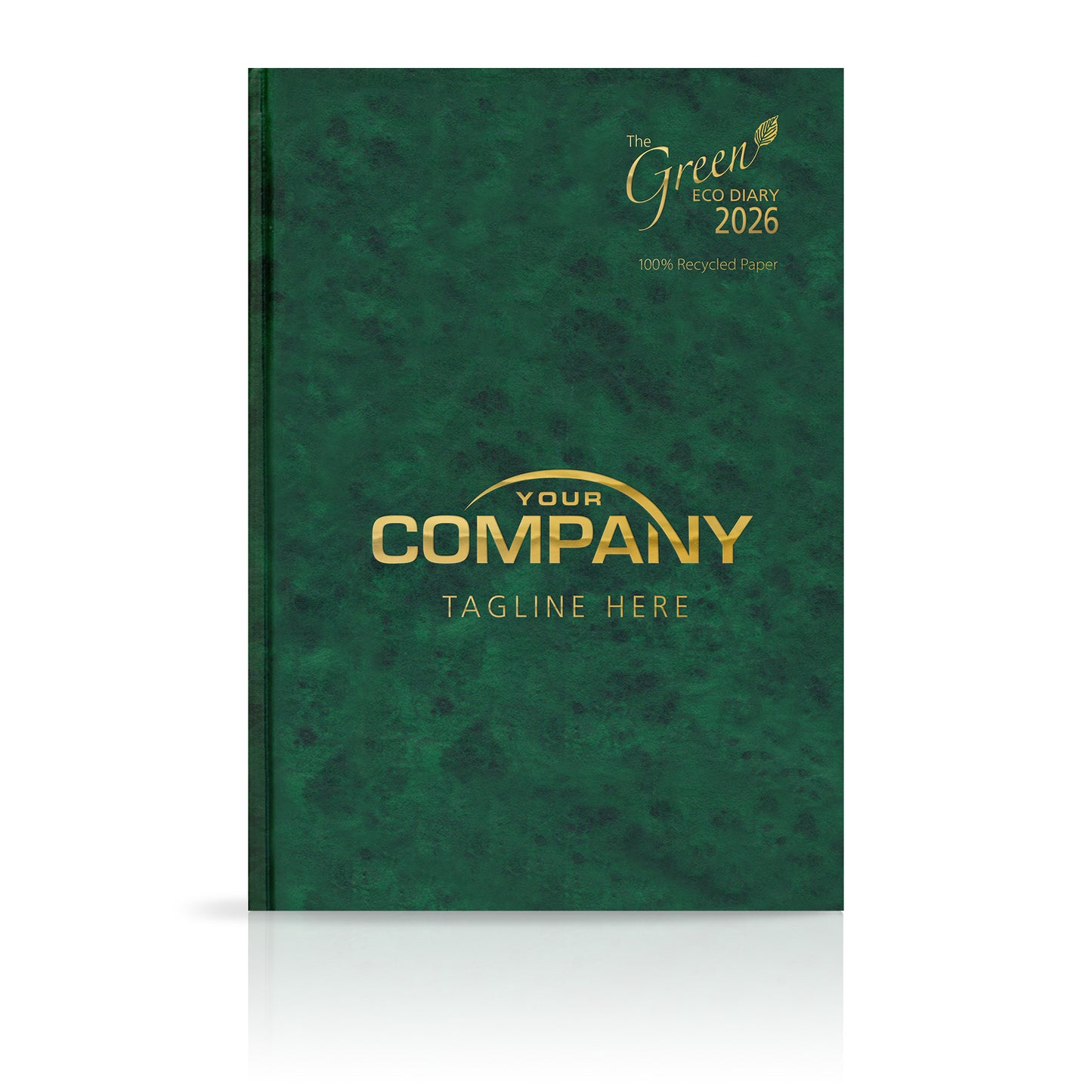 A4 'The Green Eco' Hardback or Padded Custom Diary
