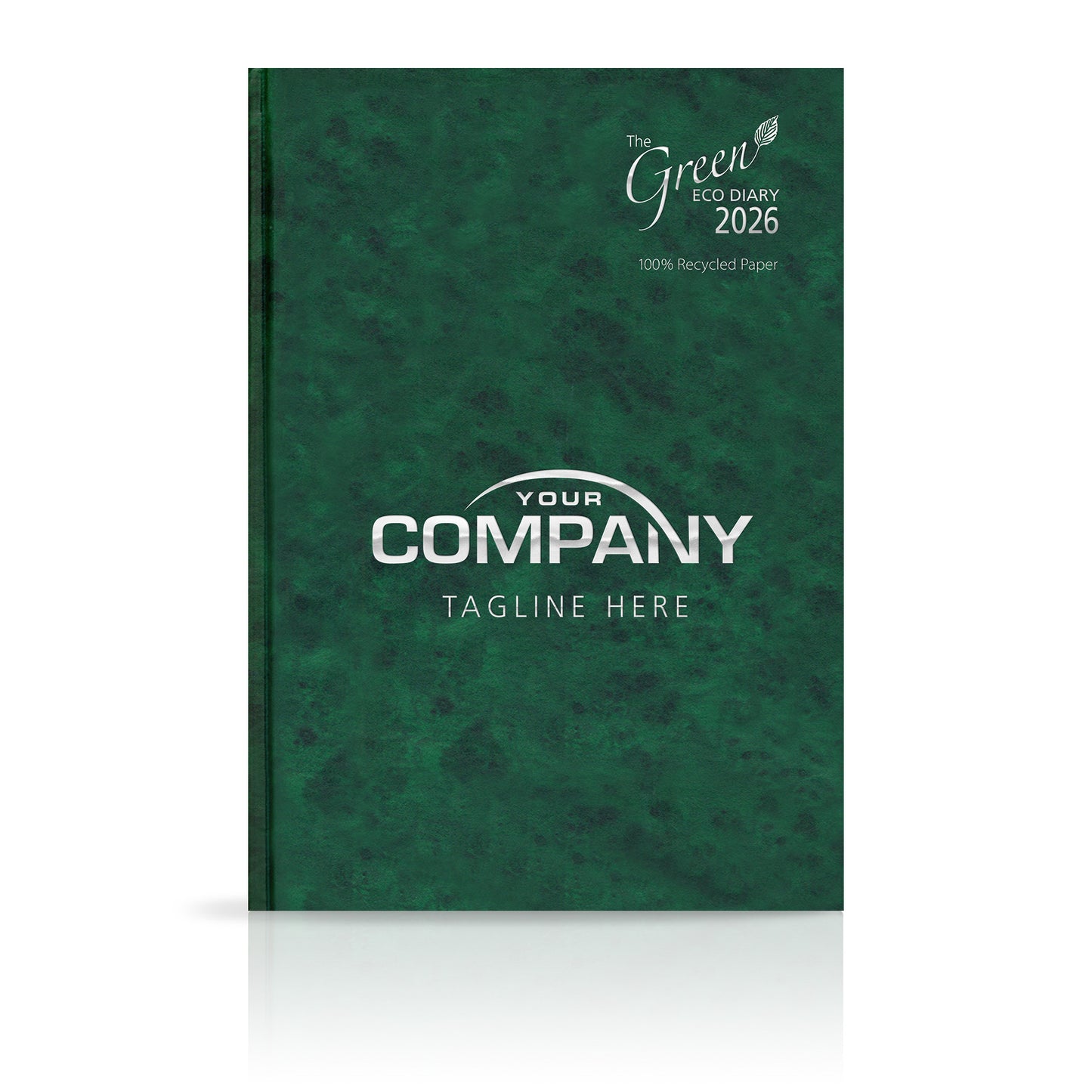 A4 'The Green Eco' Hardback or Padded Custom Diary