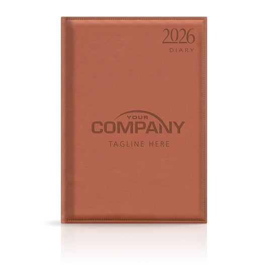 A4 Monaco Deluxe 'Stitched Edge' Padded Custom Diary