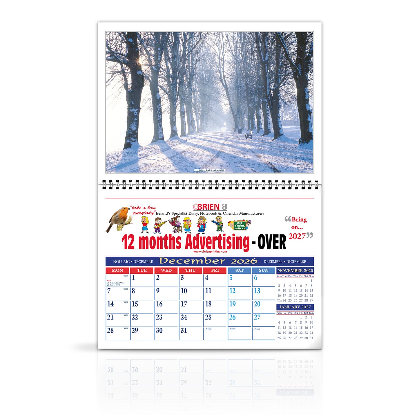 Moods of Ireland - LoPost Edition Wirebound Custom Calendar