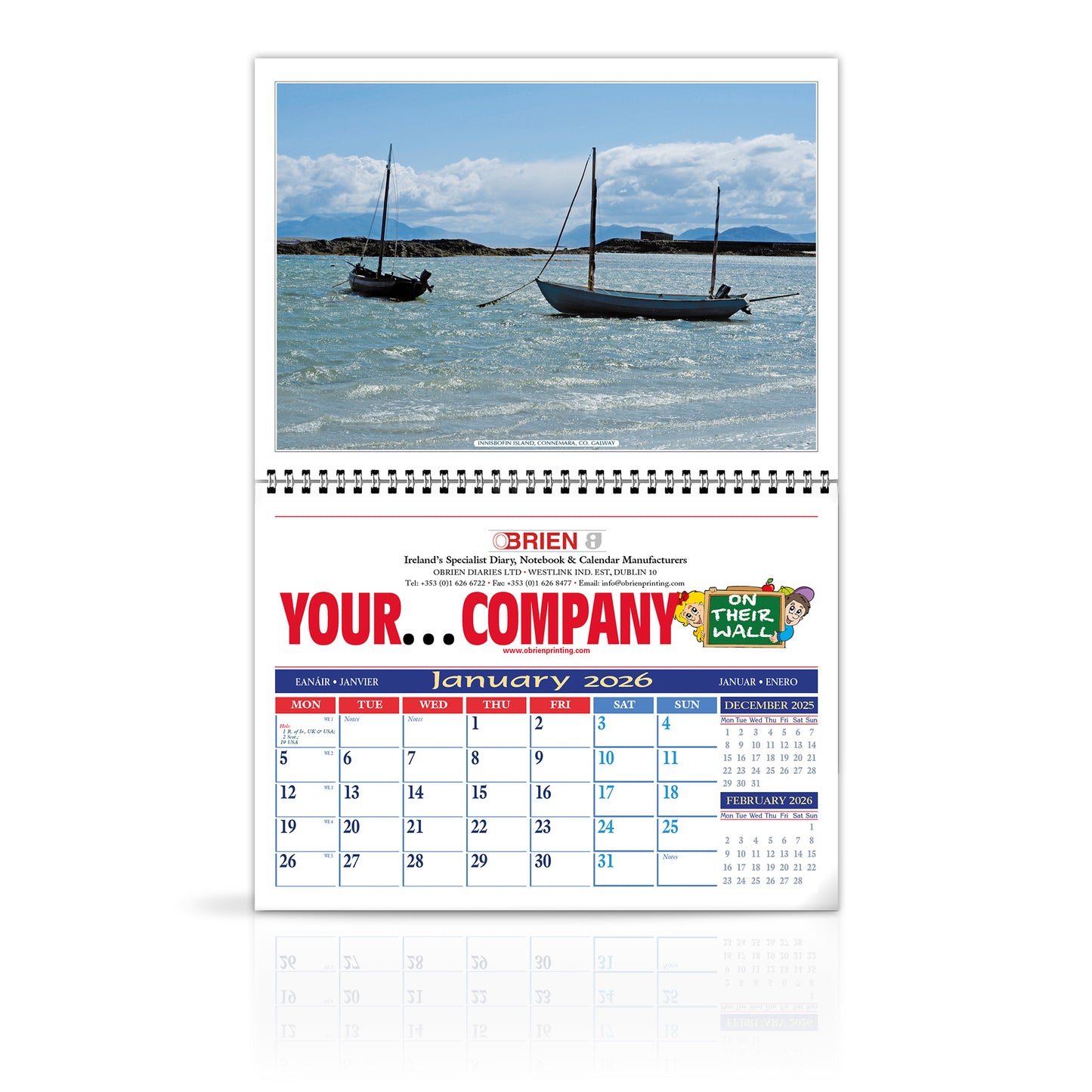 Moods of Ireland - LoPost Edition Wirebound Custom Calendar