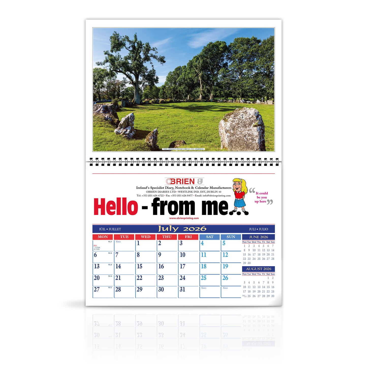 Moods of Ireland - LoPost Edition Wirebound Custom Calendar