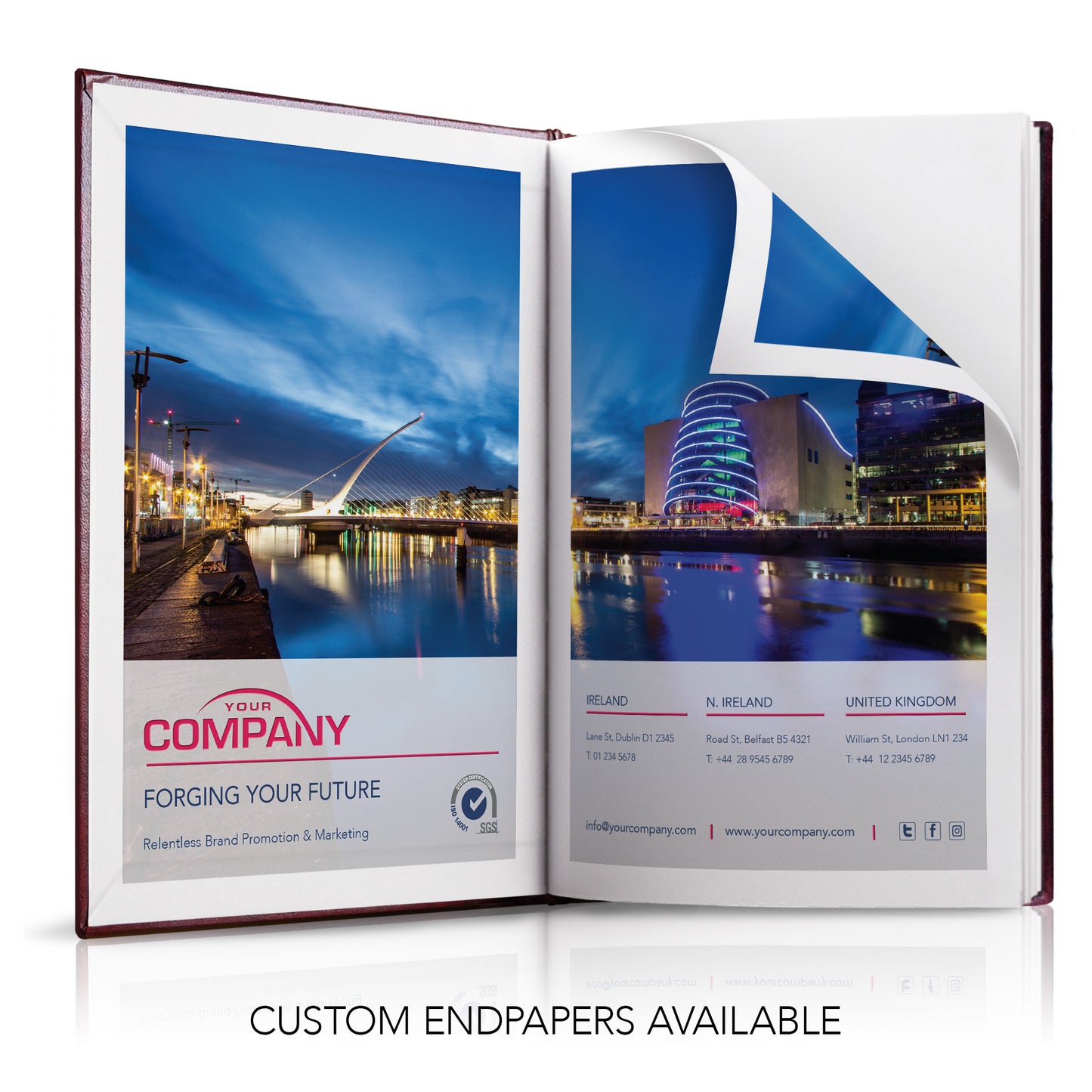 A4 Full Colour Hardback or Padded Custom Diary