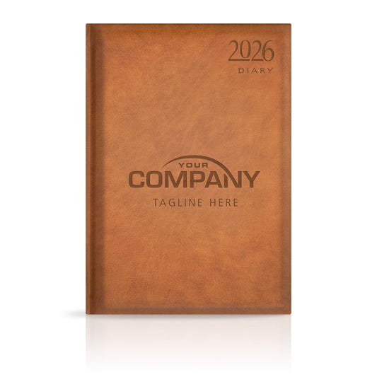 A4 Tuscany Superior 'Soft Touch' Padded Custom Diary
