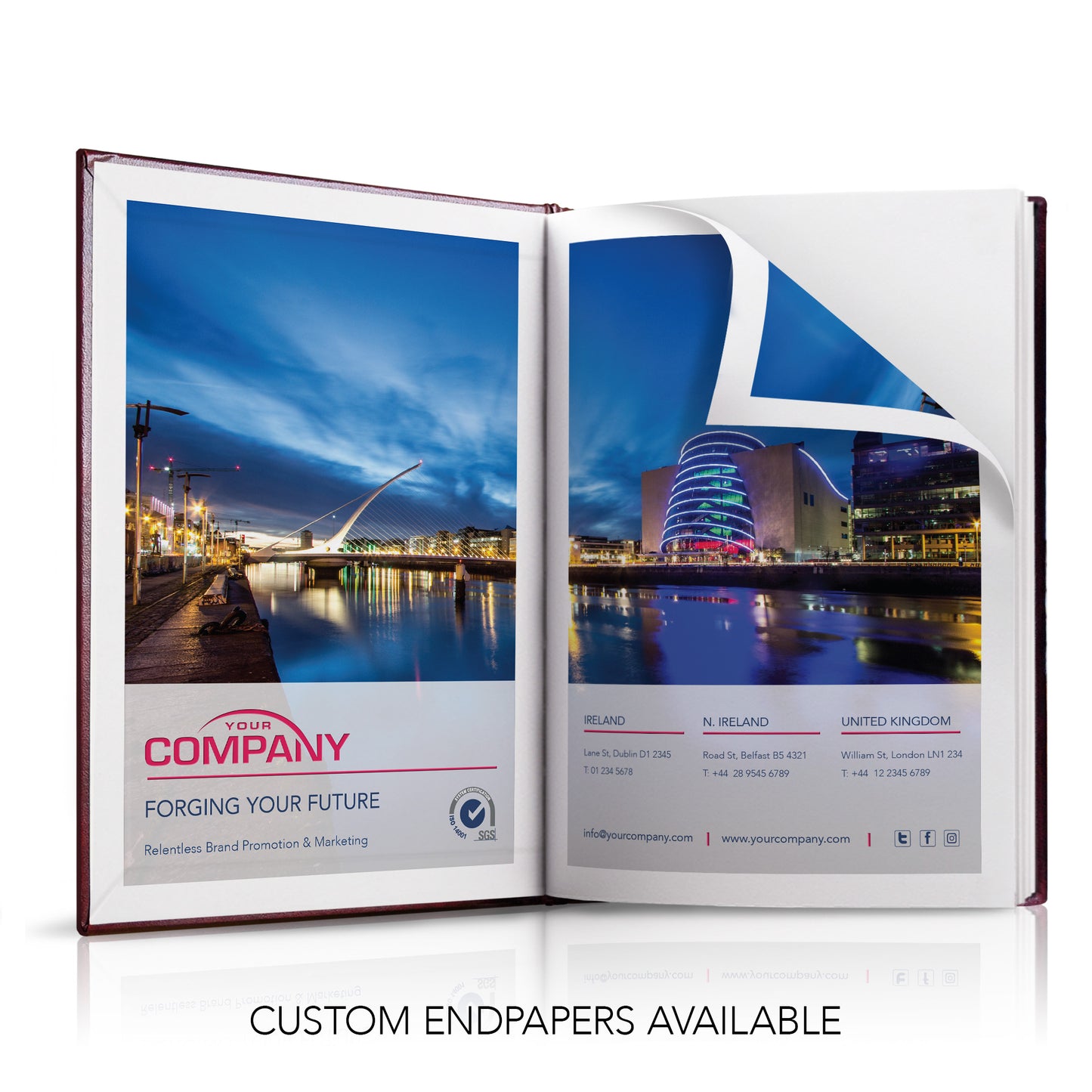 A5 Classic Baladek Hardback or Padded Custom Diary