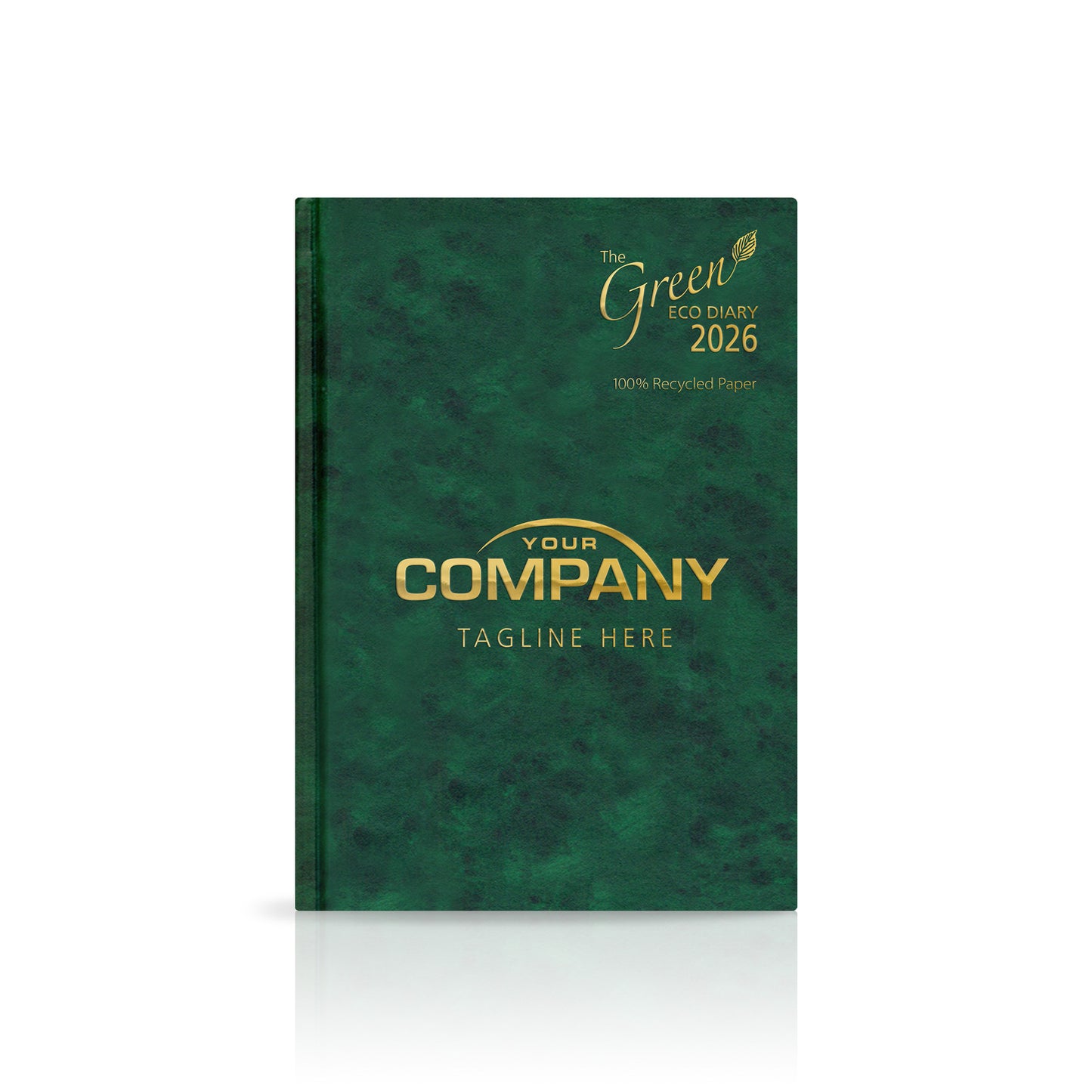 A5 'The Green Eco' Hardback or Padded Custom Diary