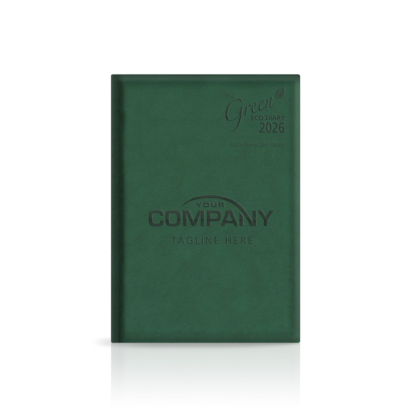 A5 'The Green Eco' Hardback or Padded Custom Diary