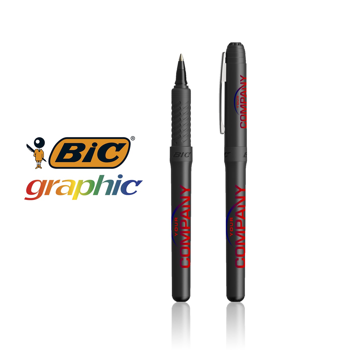 BIC® Grip Roller Plastic - Custom Ball Pen