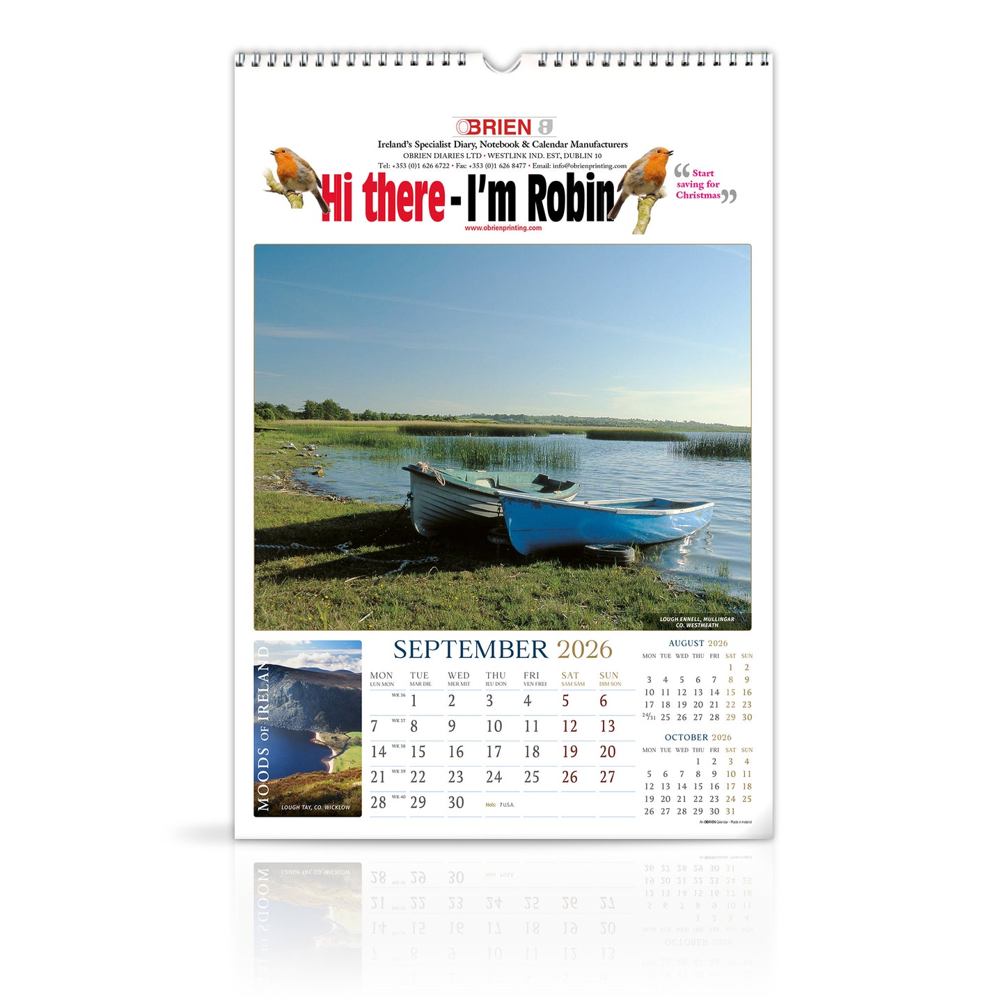 Moods of Ireland - Large Wirebound Custom Calendar