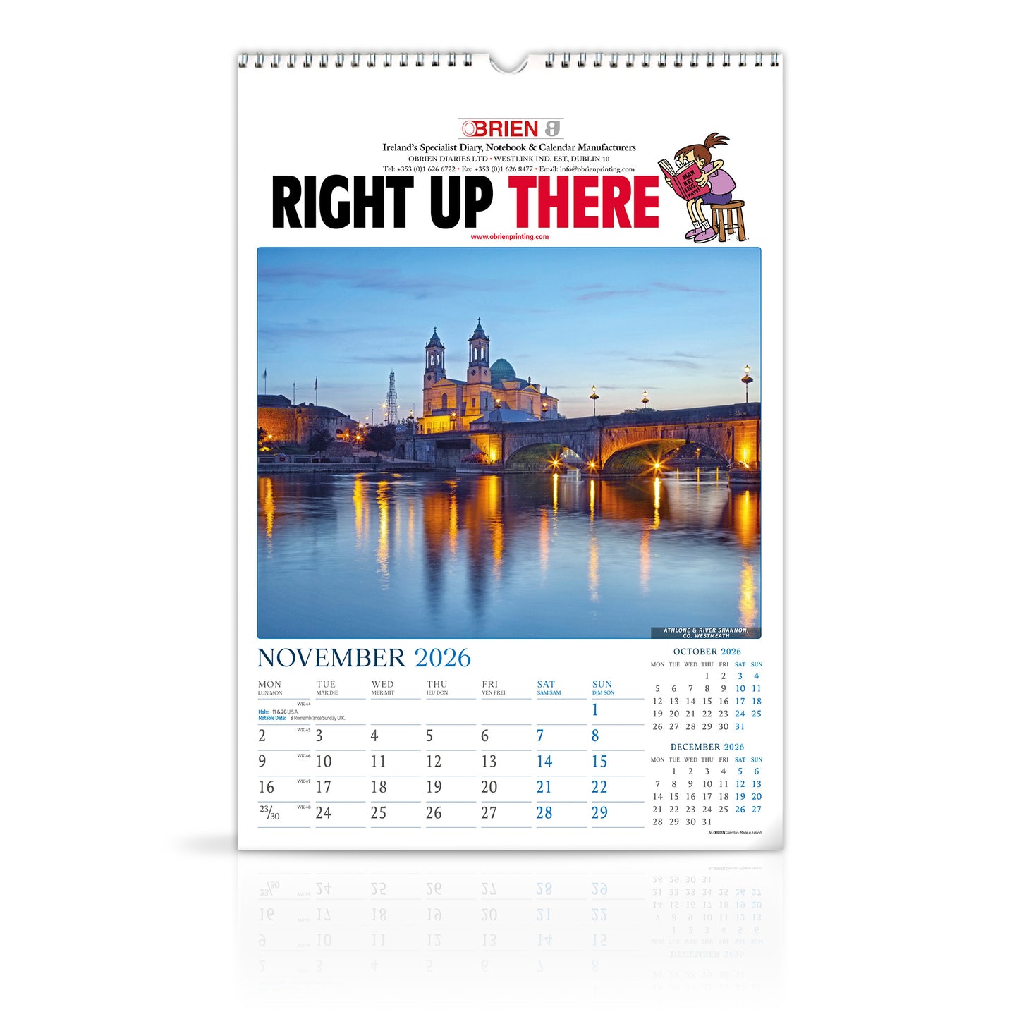 Moods of Ireland - Large Wirebound Custom Calendar