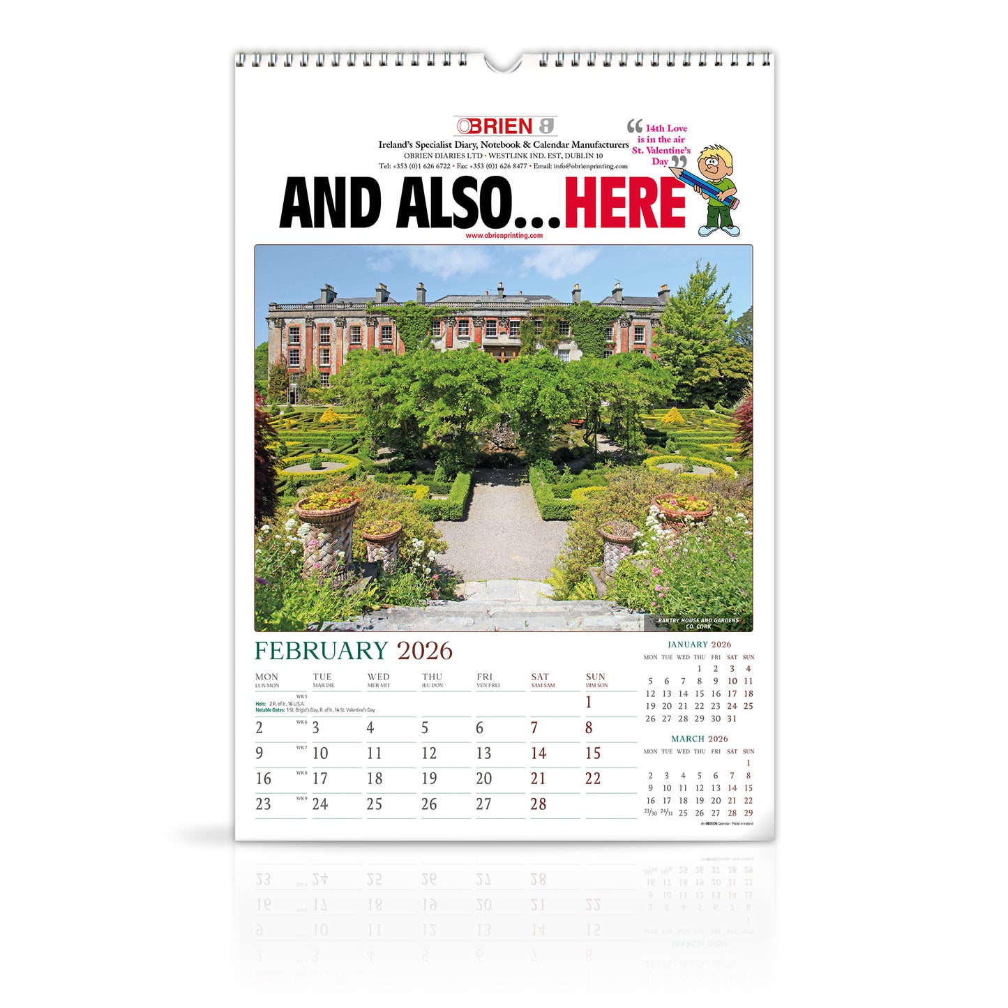 Moods of Ireland - Large Wirebound Custom Calendar