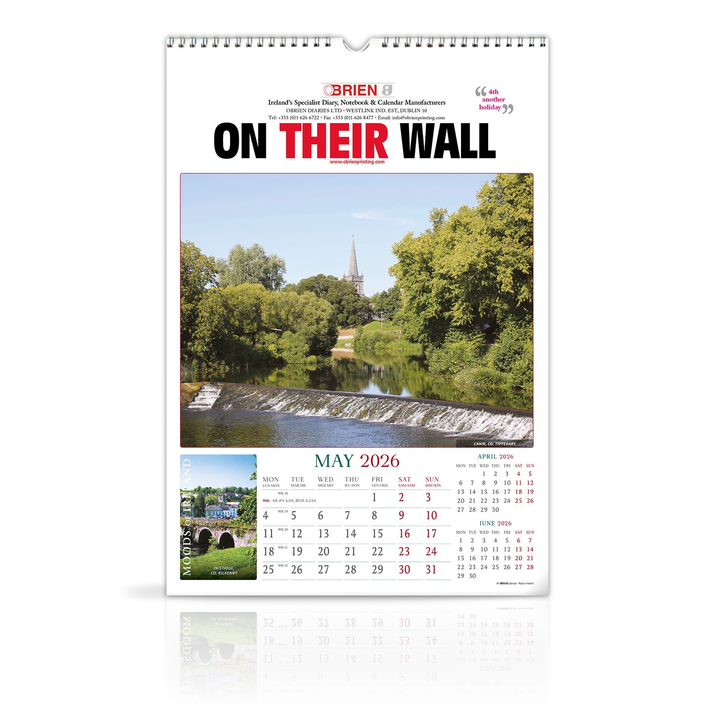 Moods of Ireland - Large Wirebound Custom Calendar