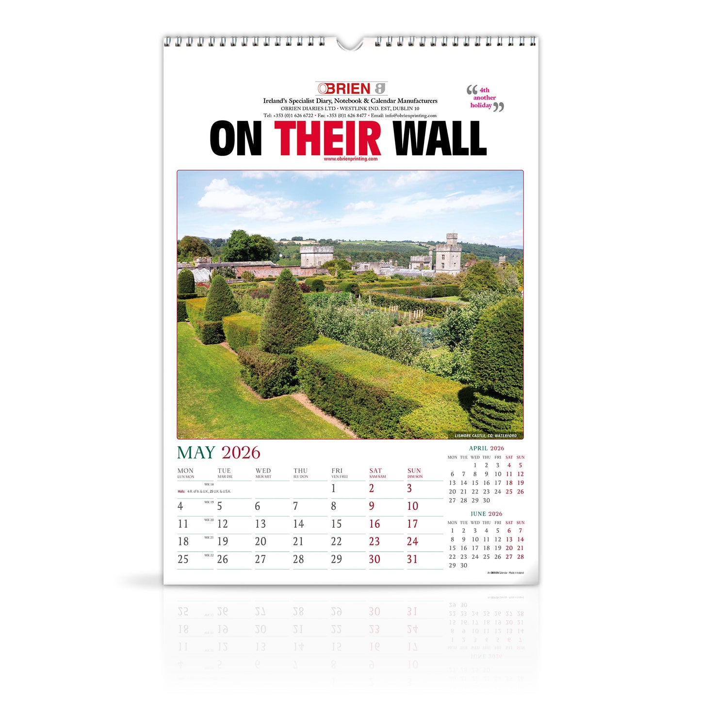 Moods of Ireland - Large Wirebound Custom Calendar