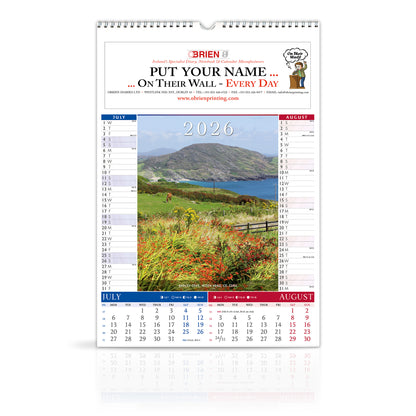 40 Shades of Green - Large Wirebound Custom Calendar