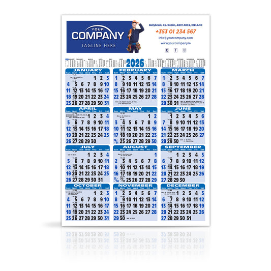 A2 or A3 Year to View  - Extra Large Custom Planner