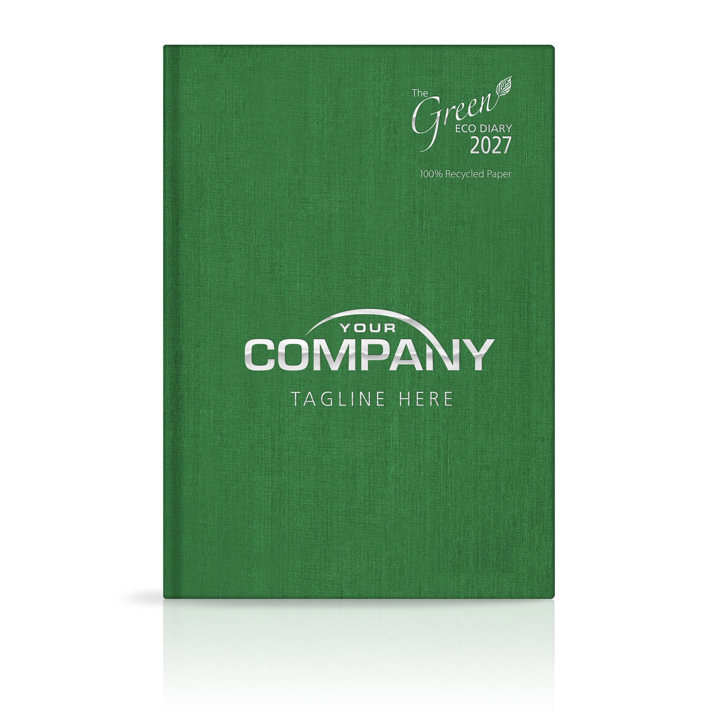 A4 'The Green Eco' Hardback or Padded Customised Diary