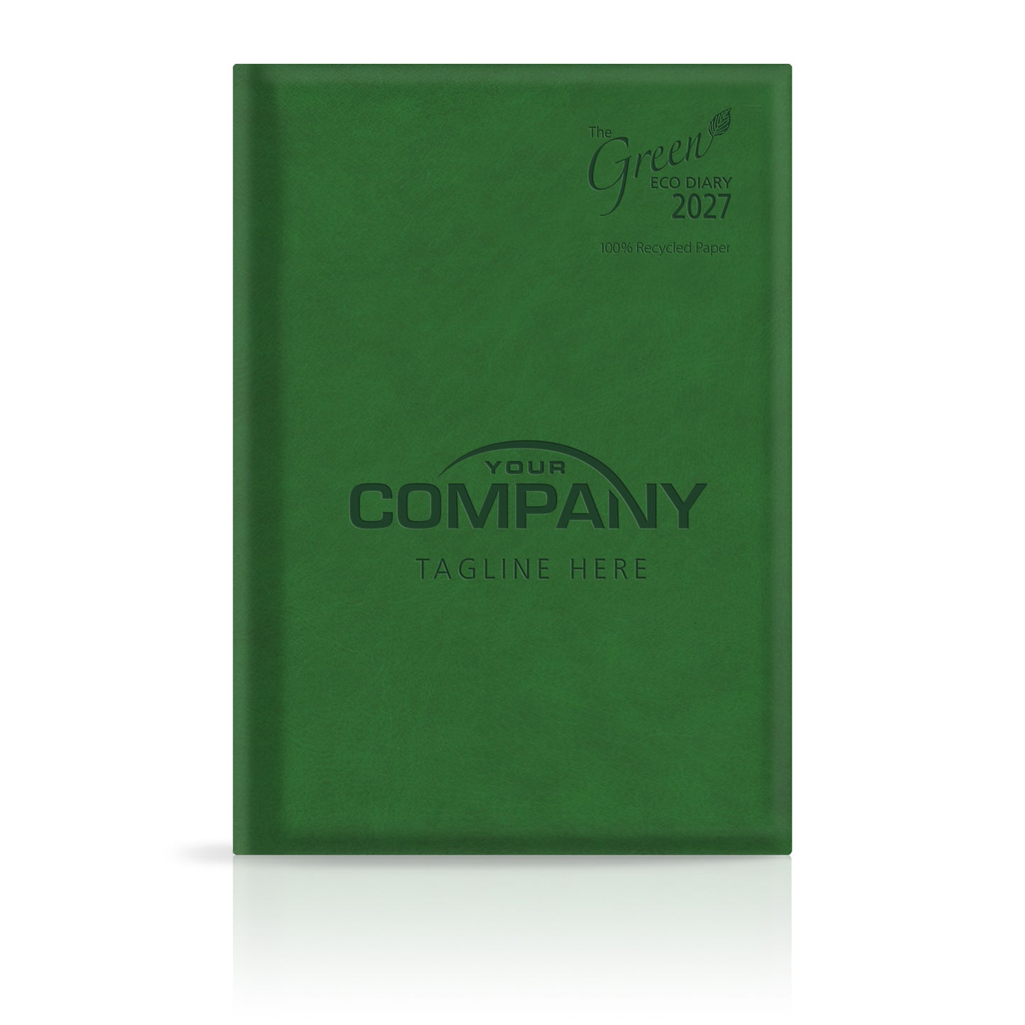 A4 'The Green Eco' Hardback or Padded Customised Diary