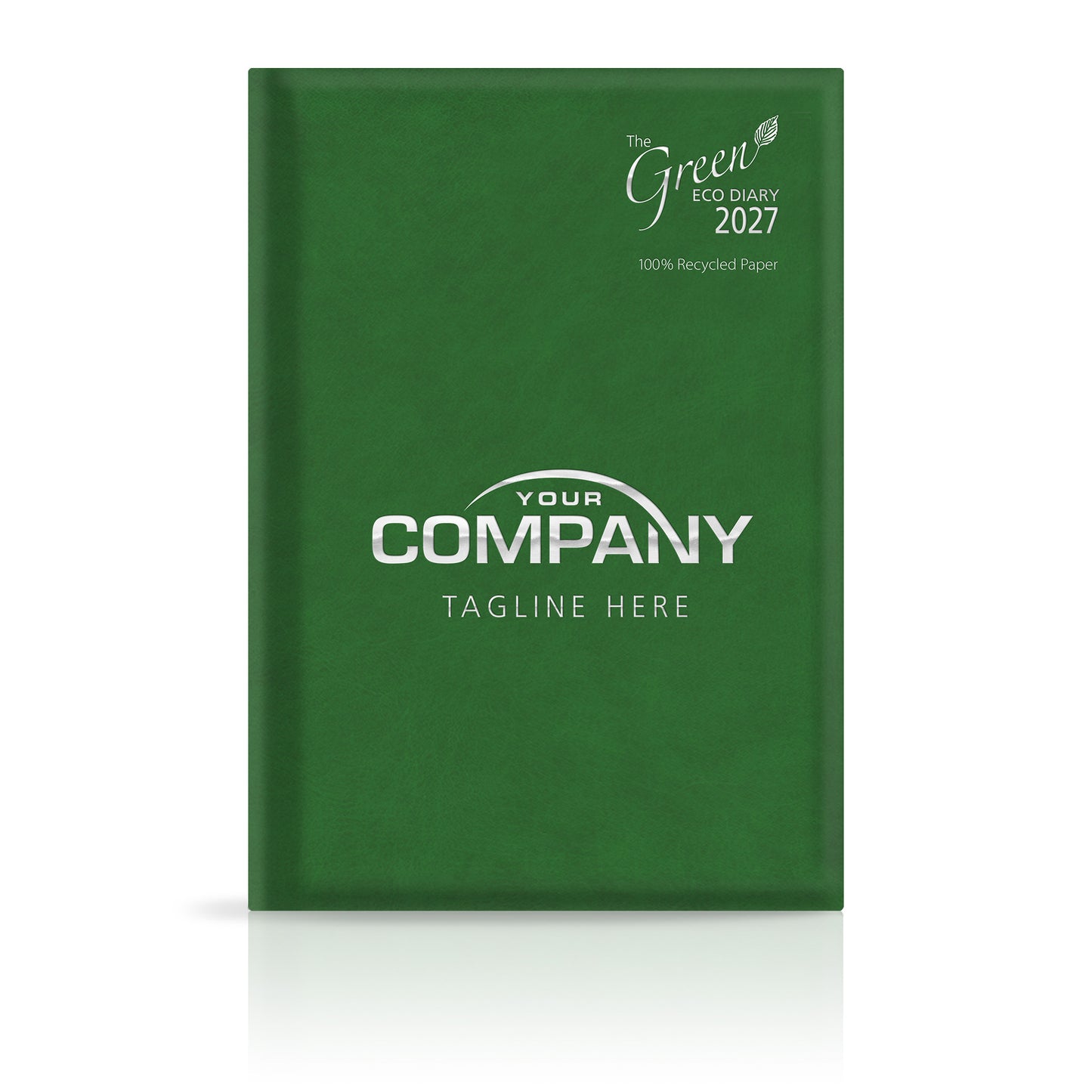 A4 'The Green Eco' Hardback or Padded Customised Diary