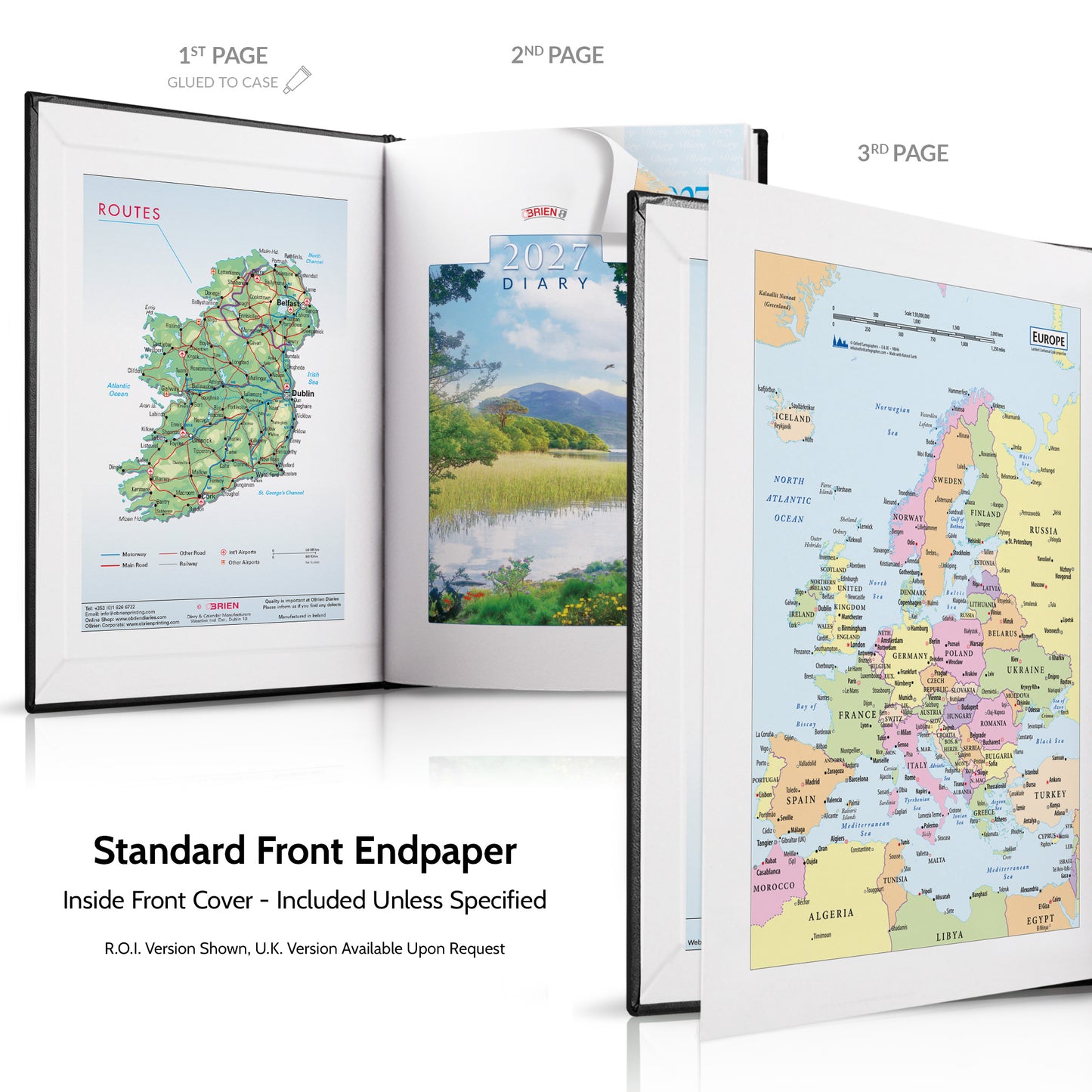 A4 Full Colour Hardback or Padded Customised Diary