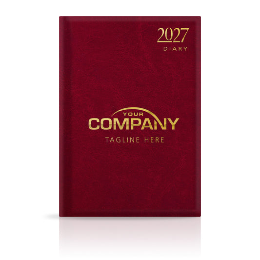 A4 Leatherette Hardback or Padded Customised Diary