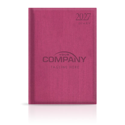 A4 Linen Hardback or Padded Customised Diary