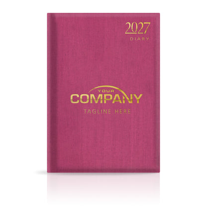 A4 Linen Hardback or Padded Customised Diary