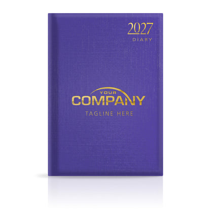 A4 Linen Hardback or Padded Customised Diary