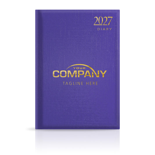 A4 Linen Hardback or Padded Customised Diary