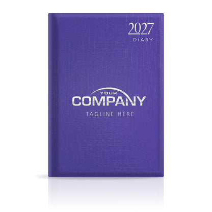 A4 Linen Hardback or Padded Customised Diary