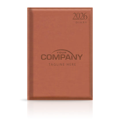 A4 Monaco Deluxe 'Stitched Edge' Padded Custom Diary