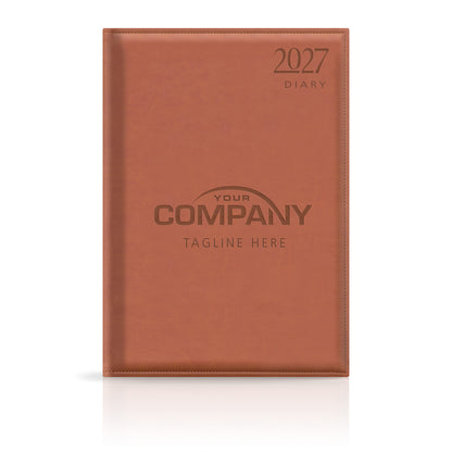 A4 Monaco Deluxe 'Stitched Edge' Padded Customised Diary