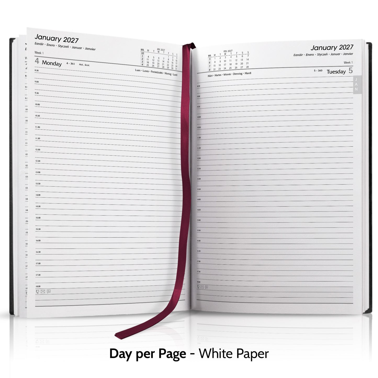 A4 Linen Hardback or Padded Customised Diary