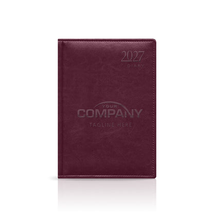 A5 Belesse Deluxe 'Stitched Edge Soft Feel' Padded Customised Diary
