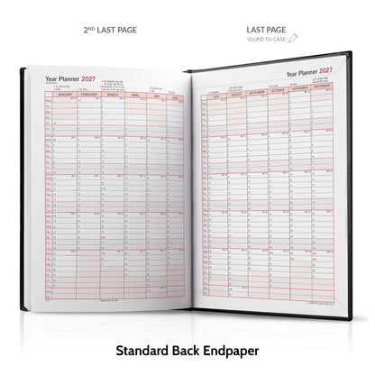 A5 Duotone 'Stitched' Padded Customised Diary