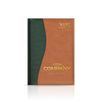 A5 Duotone 'Stitched' Padded Custom Corporate Diary