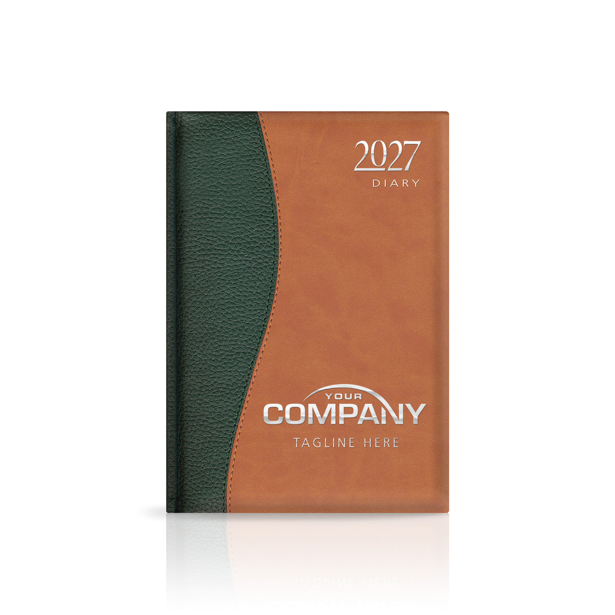 A5 Duotone 'Stitched' Padded Customised Diary