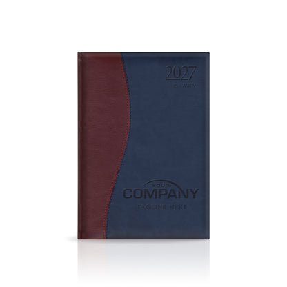 A5 Duotone 'Stitched' Padded Customised Diary