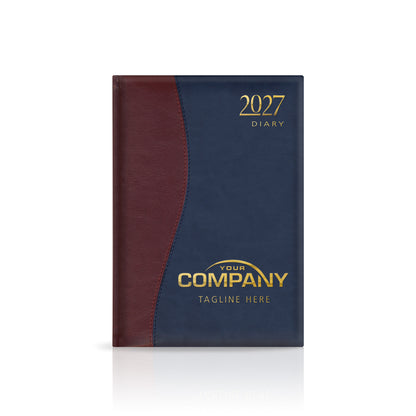 A5 Duotone 'Stitched' Padded Customised Diary