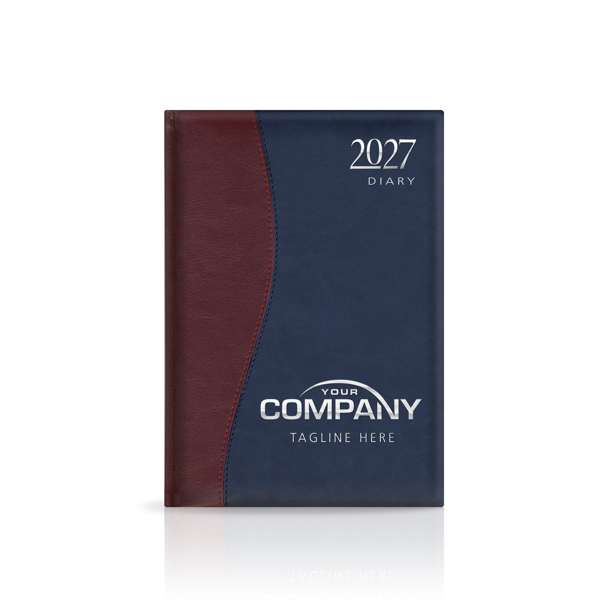A5 Duotone 'Stitched' Padded Customised Diary