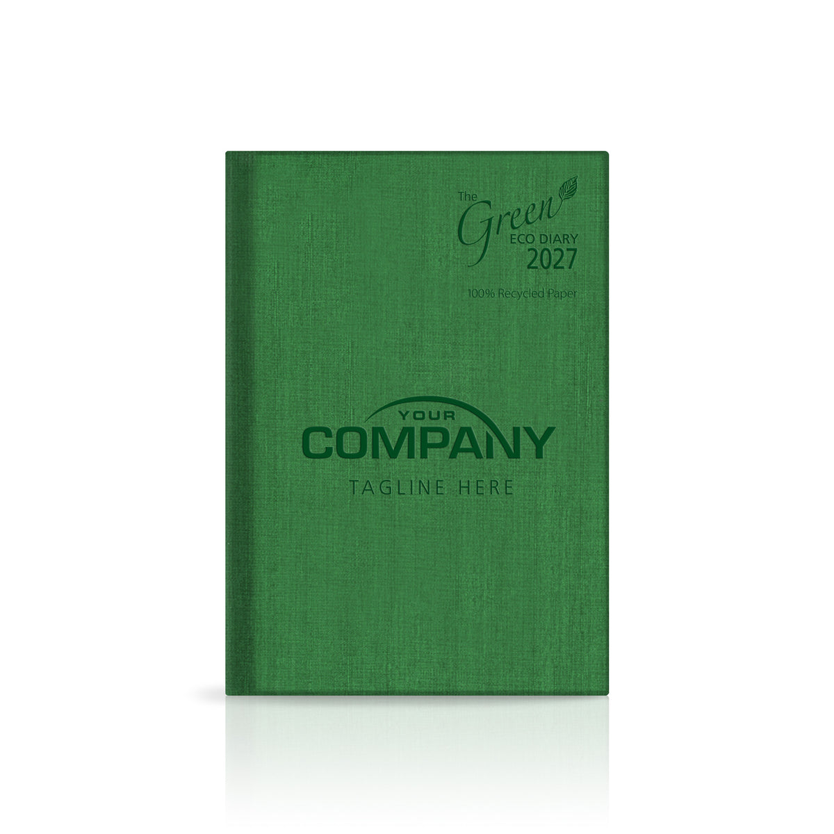 A5 'The Green Eco' Hardback or Padded Customised Diary