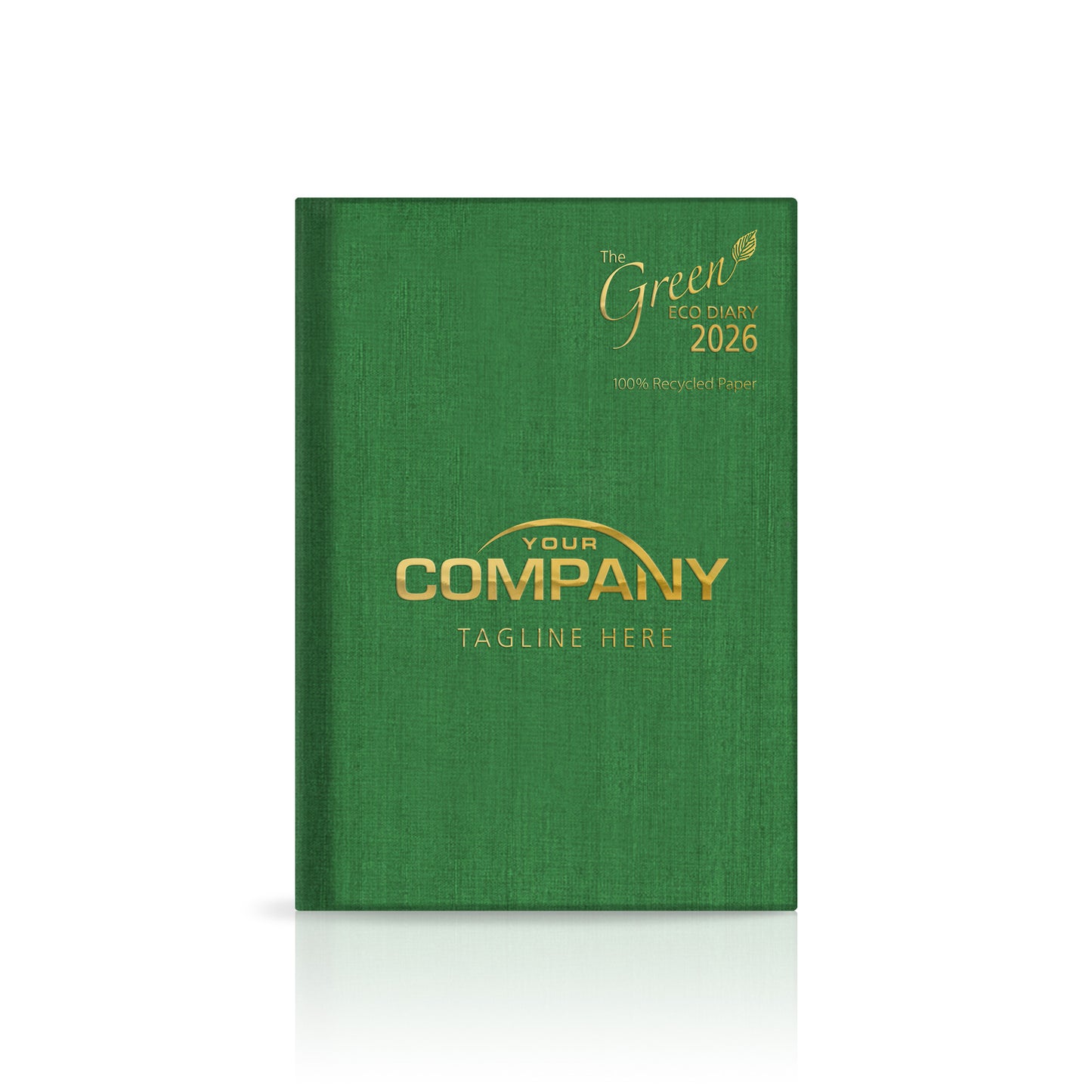 A5 'The Green Eco' Hardback or Padded Customised Diary
