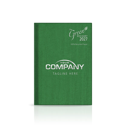 A5 'The Green Eco' Hardback or Padded Customised Diary