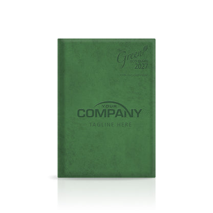 A5 'The Green Eco' Hardback or Padded Customised Diary