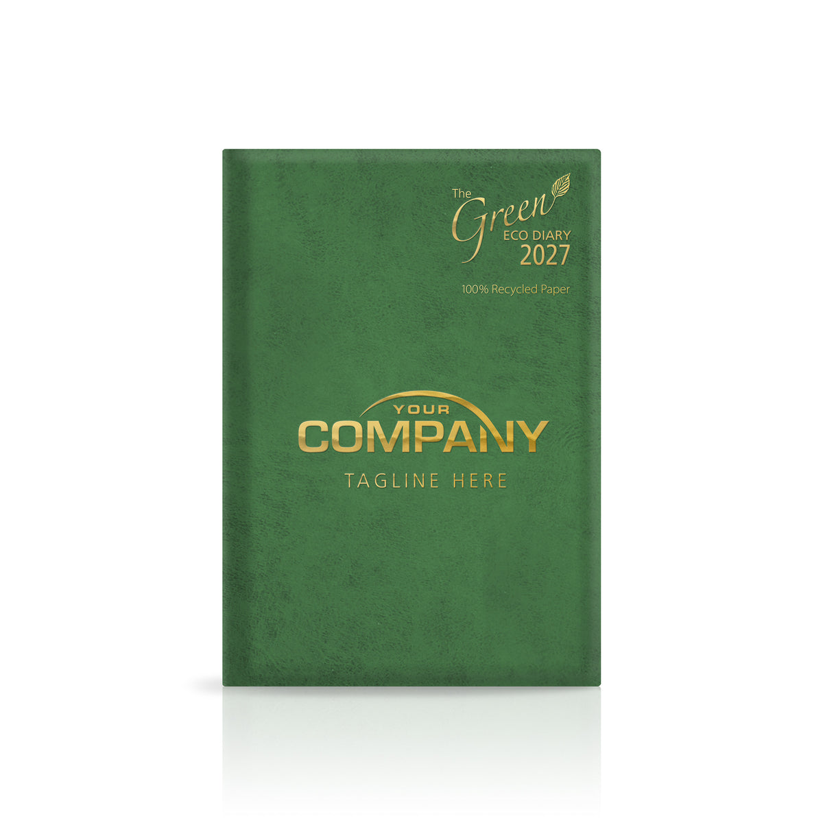 A5 'The Green Eco' Hardback or Padded Customised Diary