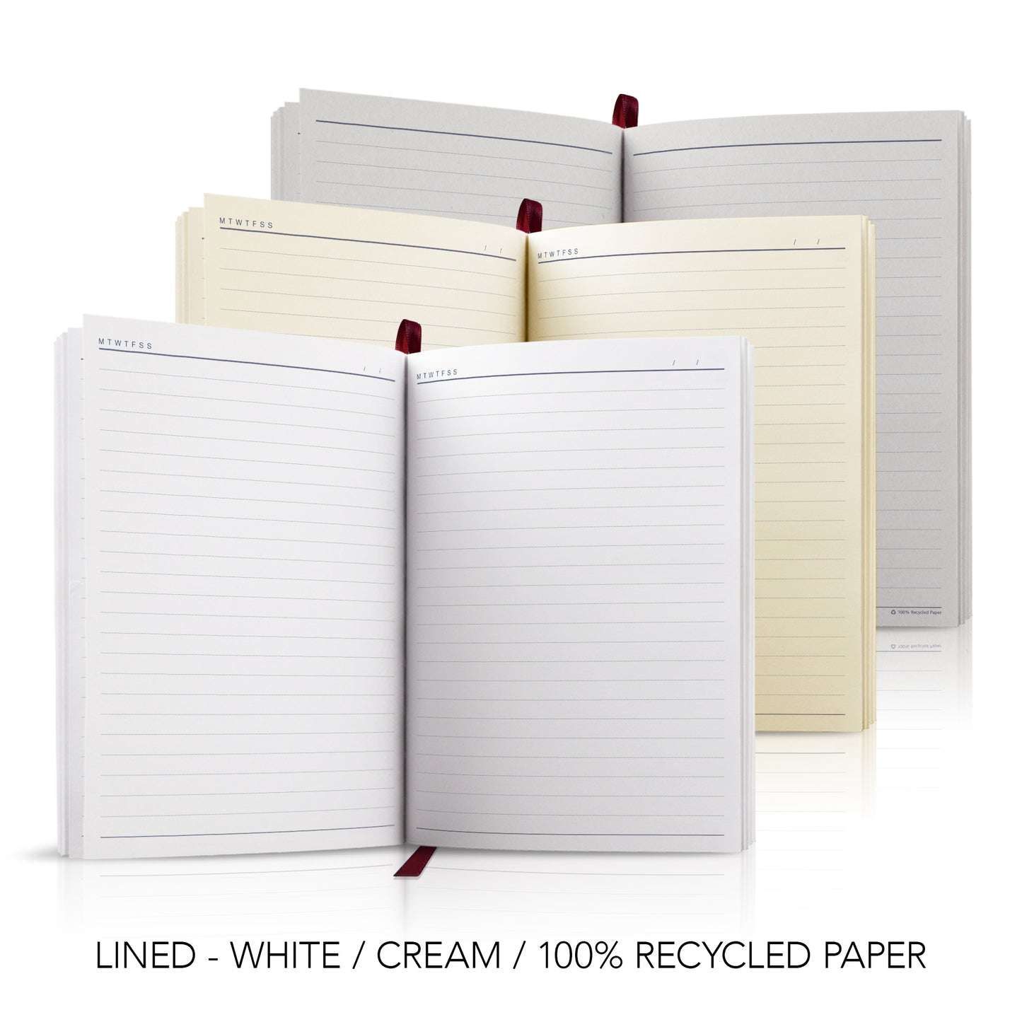 A5 Duotone 'Stitched' Padded Customised Notebook