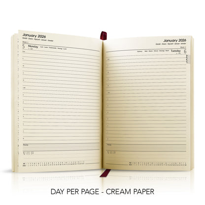 A5 Duotone 'Stitched' Padded Custom Diary