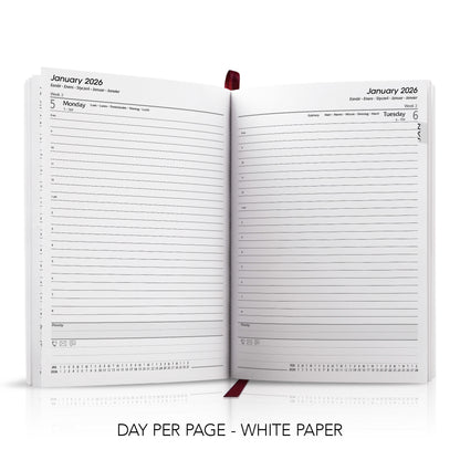 A5 Duotone 'Stitched' Padded Custom Diary