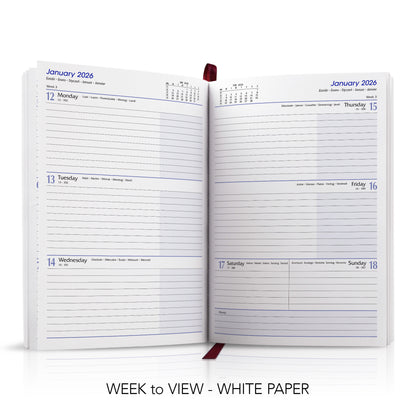 A5 Duotone 'Stitched' Padded Custom Diary
