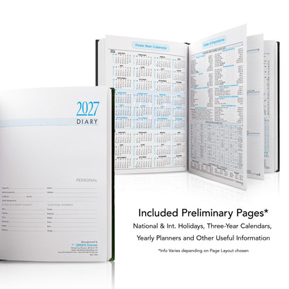 A5 Full Colour Hardback or Padded Customised Diary